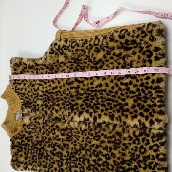 Kathie Lee Collection women's size Medium 8/10 leopard print vest vintage - Picture 8 of 10